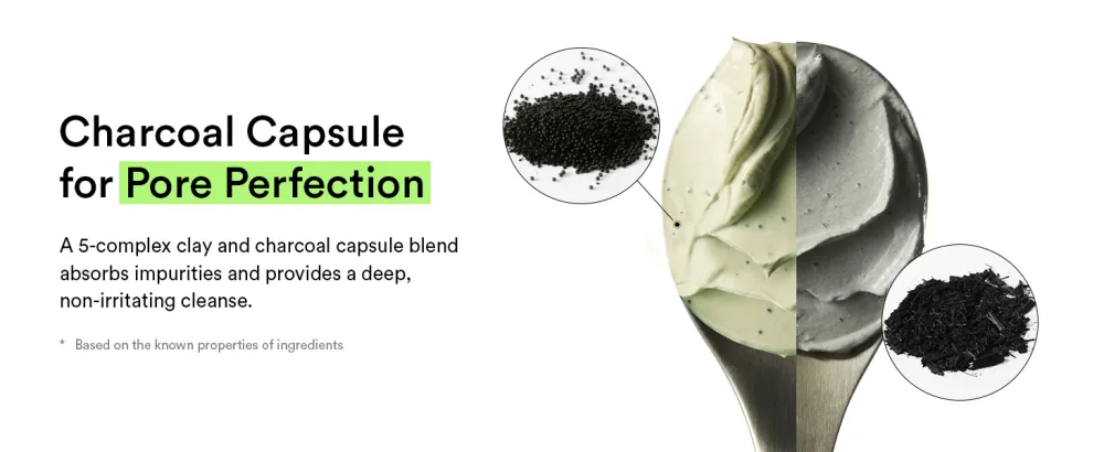 Abib Pore Clay Pack Cleanser Heartleaf Charcoal Foam, 4.05 fl oz, Mousse Form, Oil Control, Unscented - Charcoal Capsule for Pore Perfection