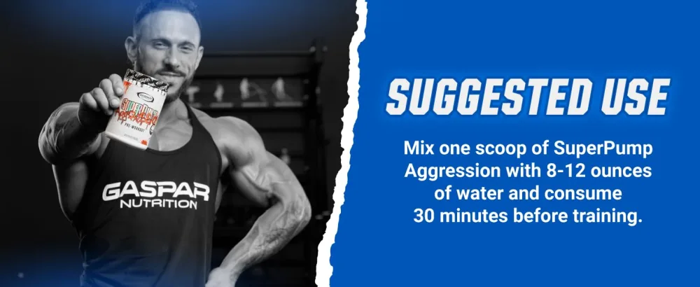 Gaspari Nutrition SuperPump Aggression Pre-Workout: Energy, Focus, Endurance, Recovery, Creatine and Caffeine (25 Servings, Berry Berry Angry) - Gaspari Aggression