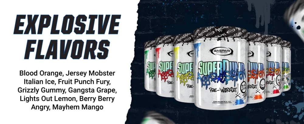 Gaspari Nutrition SuperPump Aggression Pre-Workout: Energy, Focus, Endurance, Recovery, Creatine and Caffeine (25 Servings, Berry Berry Angry) - Gaspari Aggression