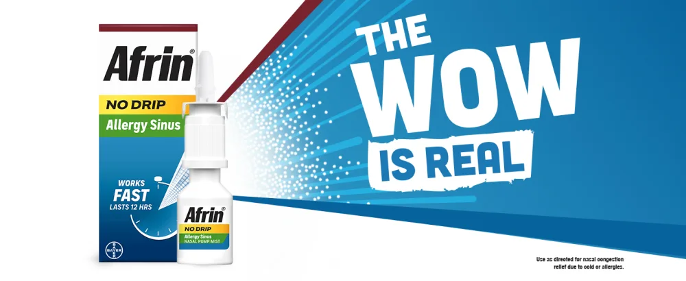 Afrin No Drip Allergy Sinus Nasal Spray - Fast and Powerful Nasal Decongestion From Allergies, 15mL - mod 4