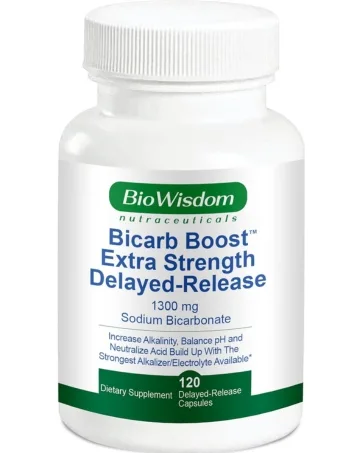Bicarb Boost Sodium Bicarbonate Capsules Extra Strength 1300mg Organic Use Delayed-Release Sodium Bicarbonate Tablet, Kidney, Alkalinity, Health, Pure Baking Soda Tablet 120 Sodium Pills - Bicarb Boost Sodium Bicarbonate Capsules Extra Strength