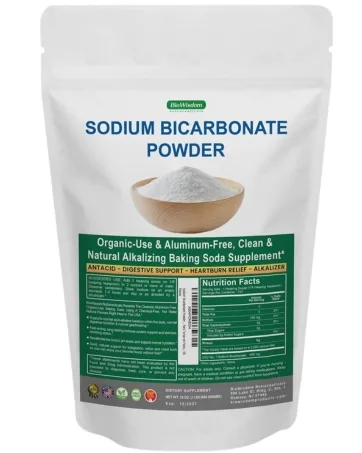 Bicarb Boost Sodium Bicarbonate Capsules Extra Strength 1300mg Organic Use Delayed-Release Sodium Bicarbonate Tablet, Kidney, Alkalinity, Health, Pure Baking Soda Tablet 120 Sodium Pills - Sodium Bicarb Powder