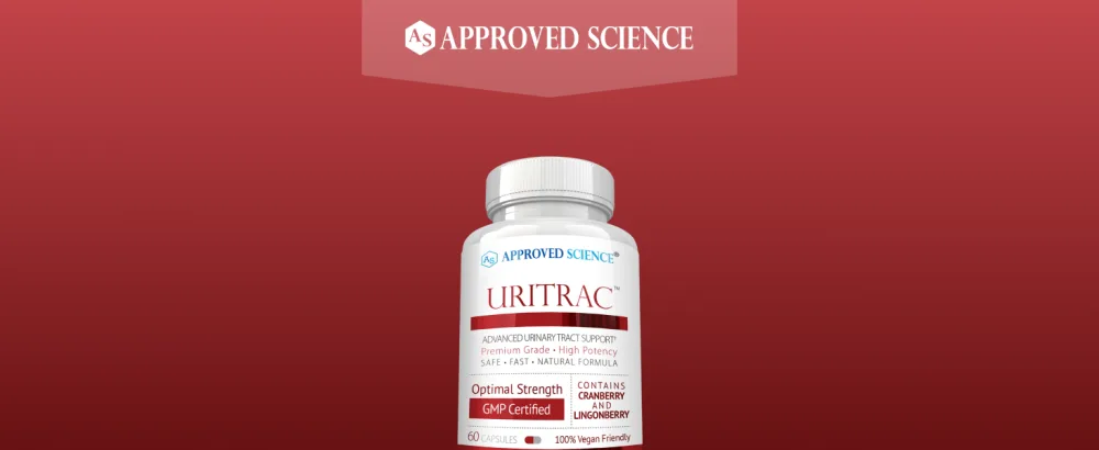 Approved Science Uritrac - UTI Support - Cranberry, D-Mannose, Lingonberry - Vegan Friendly - 60 Capsules per Bottle - Pack of 2 1 Count (Pack of 2) - Uritrac 1