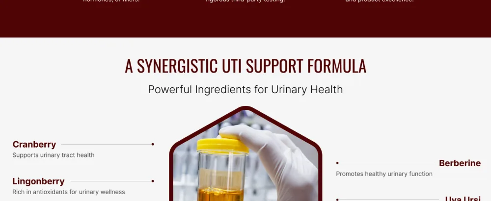 Approved Science Uritrac - UTI Support - Cranberry, D-Mannose, Lingonberry - Vegan Friendly - 60 Capsules per Bottle - Pack of 2 1 Count (Pack of 2) - Uritrac 3