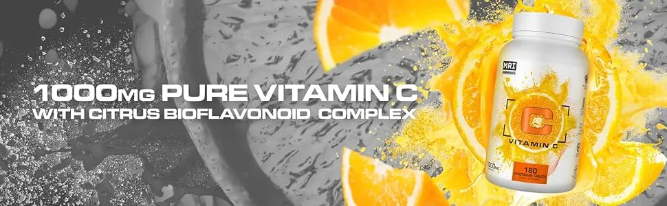 MRI Performance Vitamin C 1000mg, Antioxidant & Immune Support, Collagen & Skin Health Support, Citrus Bioflavonoid Complex (180 Vegetarian Tablets) - VITAMIN C