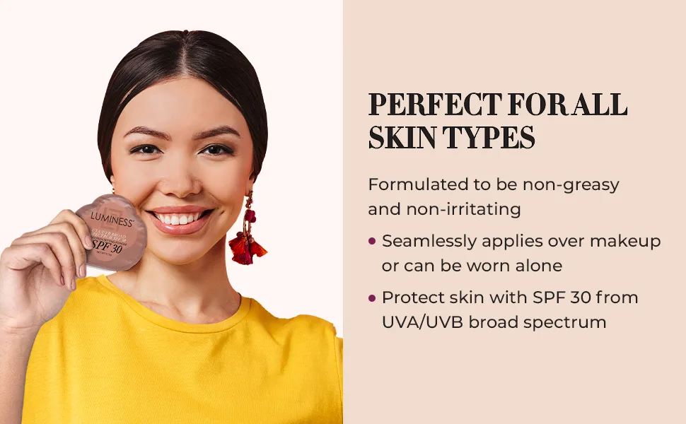 LUMINESS Sunscreen Setting Powder Packets, SPF 30, 18 Pack - UVA/UVB Broad Spectrum Protection - Non-Greasy & Non-Irritating for All Skin Types - Travel-Friendly Single-Use & Portable Packets - barra de protección solar para la Sunscreen Sun Screen Stick Kids SPF Face Spray Sunblock Travel