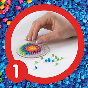 Perler Bead Large Organizer Stackable Storage Container Bead Trays  3pc. Square - perler fuse beads, fun kids craft activity, iron beads, shapes, colorful, craft kit, creativity set