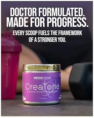 BRICKHOUSE NUTRITION Foundation: Creatine for Men with Peak ATP | Muscle Builder & Recovery Support | Non-Stimulant Workout Supplement for Men (1 pk) - creatone