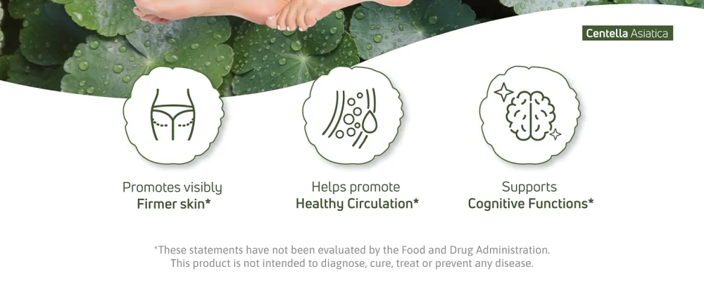 Nutra Nutrition Gotu Kola 400mg Capsules 20% Asiaticosides Standardized Centella Asiatica Extract Supports Circulation, Brain & Cognitive Function 60 Softgels - Centella Asiatica
