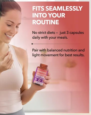 Intimate Rose Berberine with Ceylon Cinnamon & Chromium Supplement - 1500mg Complex for Blood Sugar & Immune System Support, 90 Capsules - Berberine with Ceylon Cinnamon