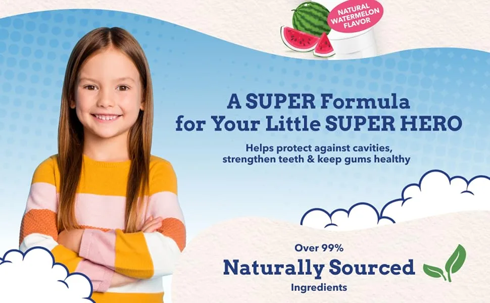 Orajel Kids Anti-Cavity Toothpaste, Natural Watermelon Flavor, 4.2 Oz Tube, 4-Pack - image