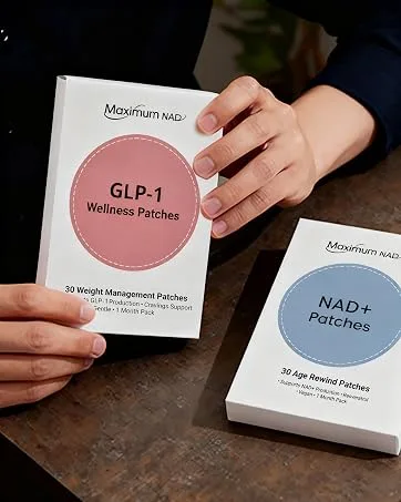 GLP-1 Wellness Patches - 30 Count, Natural Ingredients, Health Support & Physical Management, Vegetarian Friendly, Non-irritating and Easy to Remove - Patch