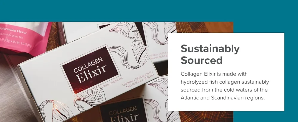 Isagenix Collagen Elixir - Drink with Marine Collagen Peptides - Support a Youthful Appearance with Vitamin C, Zinc & Biotin - 50 mL - product information 5