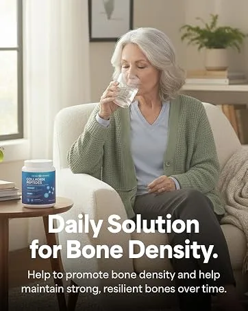 OCEAN ESSENCE Total Bone Support - Plant-Based Algae Calcium Supplement for Supporting Bone Density & Strength - for Men & Women 35+ - 120 Natural Calcium Capsules - Vitamins for Optimal Health 1-pack - Daily Solution for Bone Density