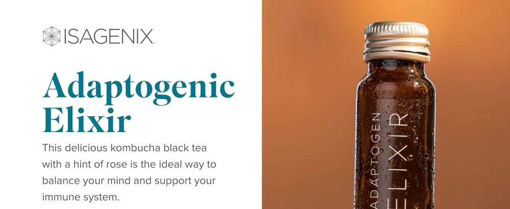 Isagenix Adaptogen Elixir - Liquid Supplement for Health Support - Focus & Sleep Support Supplement - Unique Botanical Blend to Support a Healthy Immune System - 1.59 Oz Bottles (10 Count) - product information 1