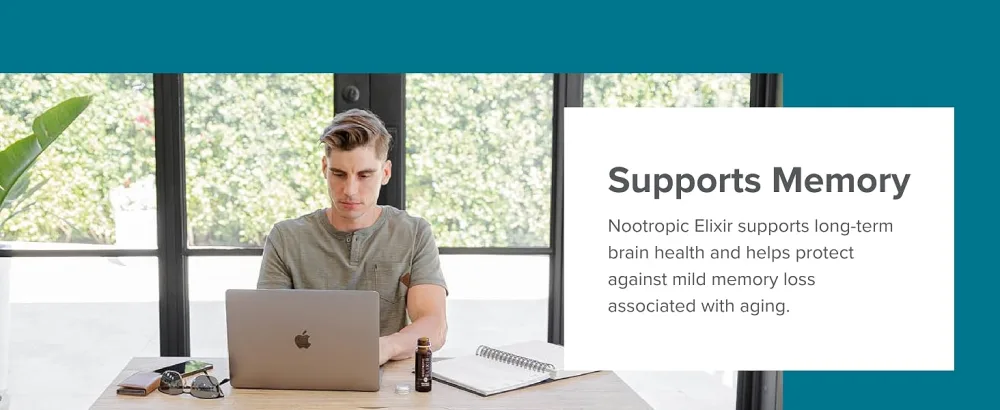 Isagenix Nootropic Elixir- Brain Health & Focus Supplement - Liquid Supplement with Green Tea Extract to Support a Healthy Mindset - 1.69 Oz Bottles (10 Count) - product information 4
