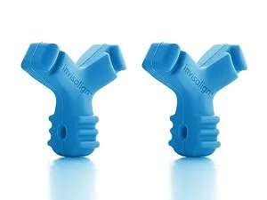 Invisalign Munchies EPS Aligner and Retainer Tray Seaters, Aligner Chewies (Pack of 2) (Blue) - Blue Invisalign Munchies
