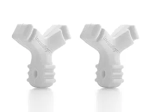 Invisalign Munchies EPS Aligner and Retainer Tray Seaters, Aligner Chewies (Pack of 2) (Blue) - White Invisalign Munchies