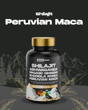 Holistic Hercules Rhino Horn - Vitality Boost - 8 in 1 Potent Shilajit Blend - Shilajit Peruvian Maca