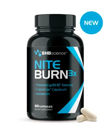 Brain Booster Supplement for Focus - Clinically Validated Nootropics Brain Support Supplement with Bacopa Monnieri Extract & Patented goBHB for Cognitive Support - 3rd Party Tested (30 Servings) - Nite Burn