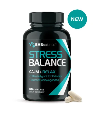 Brain Booster Supplement for Focus - Clinically Validated Nootropics Brain Support Supplement with Bacopa Monnieri Extract & Patented goBHB for Cognitive Support - 3rd Party Tested (30 Servings) - Stress Balance