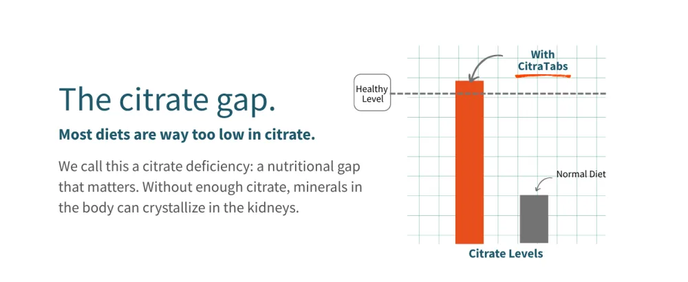 LithoLyte CitraTabs 7.5 mEq | Extended-Release Citrate Tablets | Kidney Health Protector | Science-Backed Support Beyond Cleanse, Detox, or Stone Dissolver Supplements | 120 Tablets - citrate gap