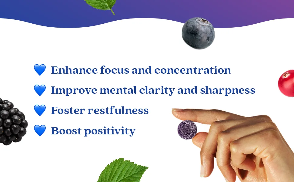 BeLive 5-HTP Gummies 2 Pack - 120 Ct I 5HTP Calming Gummies for Heightened Focus, Relaxation & Rest for Adults | Vegan - Mixed Berries Flavor - Benefits