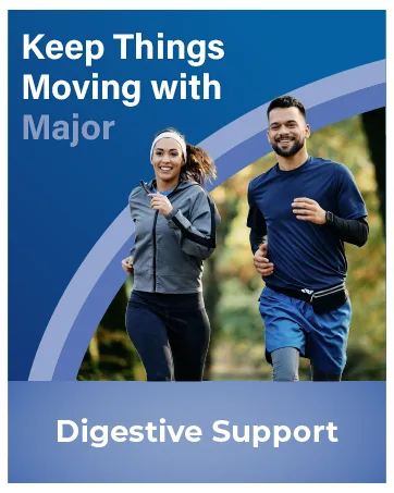 MAJOR Stress Formula - High Potency Stress Formula Vitamins - Dietary Supplement - 60 Tablets - couple running digestive support