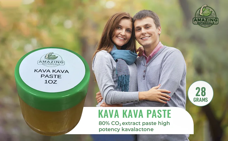 Amazing Botanicals Kava Kava 80% Kavalactone Extract Paste, High Potency Extract, New and Improved Formula (1OZ / 28 Grams) - arrs
