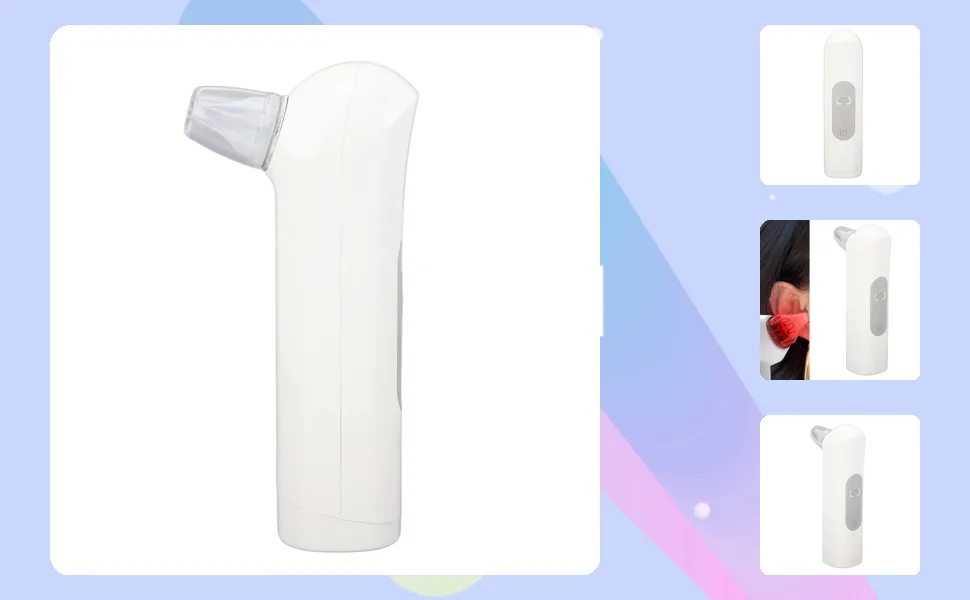 Ear Dryer, Electronic Smart Control Ear Drying Device with Warm Wind for Swimmers Showering, Utilize with Smart Controls, Ensure Clear and Safe Ear Dry (White) - 2019240040511-1
