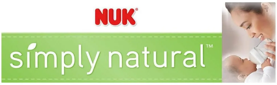 NUK Simply Natural Replacement Nipples  Medium Flow  2pk - product information 1