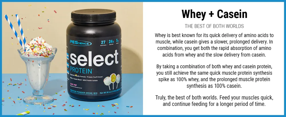PEScience Select Multi-Purpose Unflavored Protein Powder, Low Carb, Keto Friendly, Gluten Free, Whey and Casein Blend, Protein Powder for Baking and Smoothies - Unflavored - 27 Servings - Benefits of Casein with Whey combined versus whey only