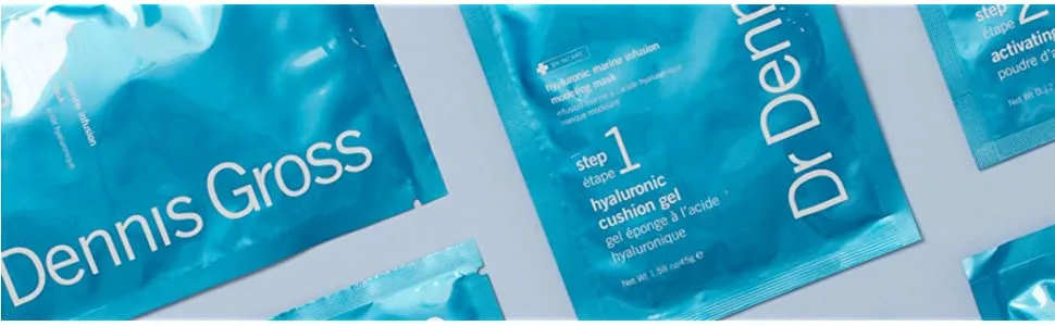 Dr Dennis Gross Hyaluronic Marine Modeling Mask: for Dehydrated Skin  Dull Complexion & Fine Lines and Wrinkles  4 Treatments - product information 7