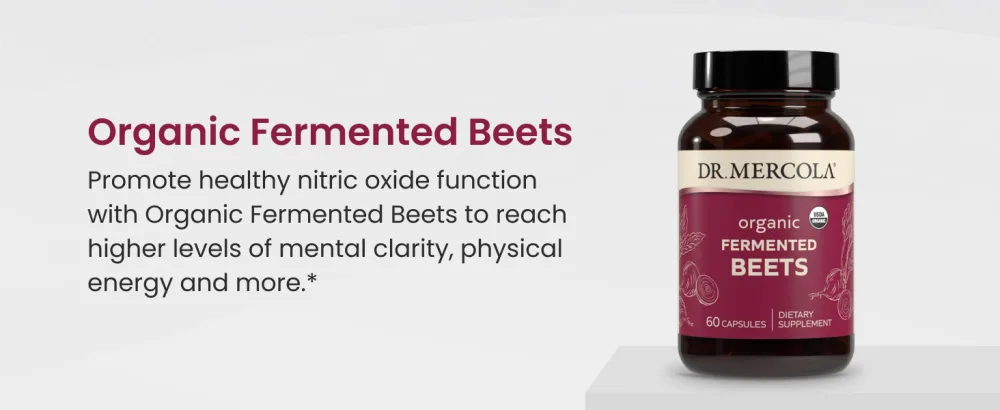 Dr. Mercola Organic Fermented Beets - Nitric Oxide Support - USDA Organic, Non-GMO, Gluten-Free & Soy-Free - 60 Capsules - product information 15