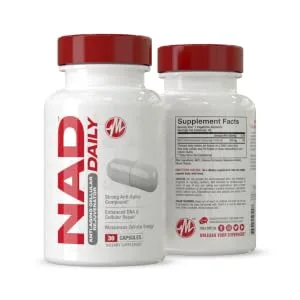 Metabolic Nutrition NAD MAX 350mg Anti-Aging Cellular Rejuvenator, Supports Cellular Energy and Mitochondrial Function, 30 Day Supply - nad daily