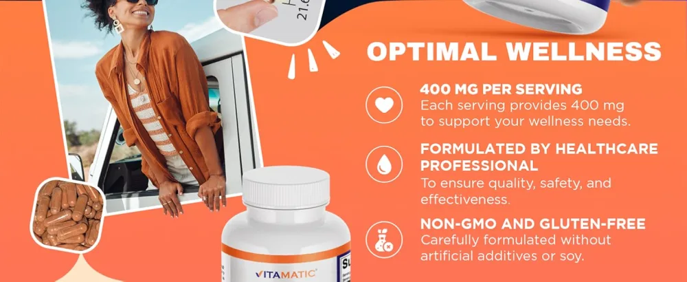 Vitamatic Green Tea Extract with Vitamin C, 25X Concentrate, 98% Polyphenols, 80% Catechins, 50% EGCG, 180 Veg Capsules - product information 13
