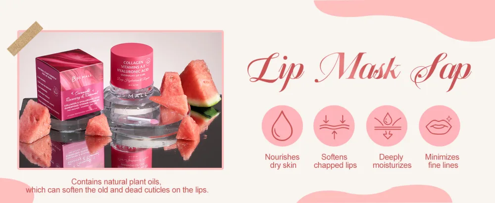BS-MALL Luxurious Watermelon lip balm butter - hydrating overnight lip mask Care & chapstick for Soft Kissable lips 20g - product information 9
