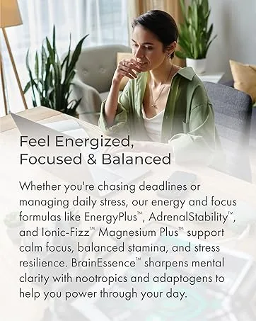 PURE ESSENCE LABS LifeEssence Women's Formula - World's Most Energetic Multiple - The Master Multiple - 120 Tablets - Feel Energized, Focused & Balanced - about stress, energy, & brain formulas