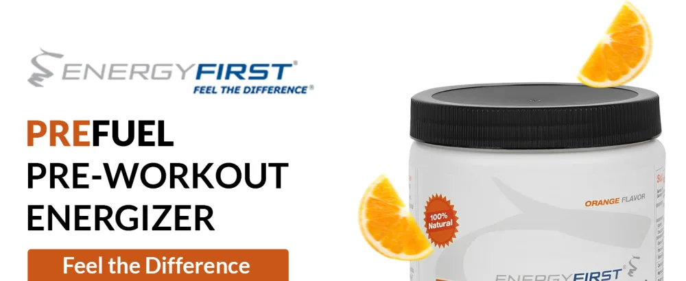 EnergyFirst Prefuel Vegan Pre-Workout Powder, Zero Sugar, All-Natural Energizer with Immune Support Orange Flavor, 30 Servings for Maximum Workout Performance - preworkout