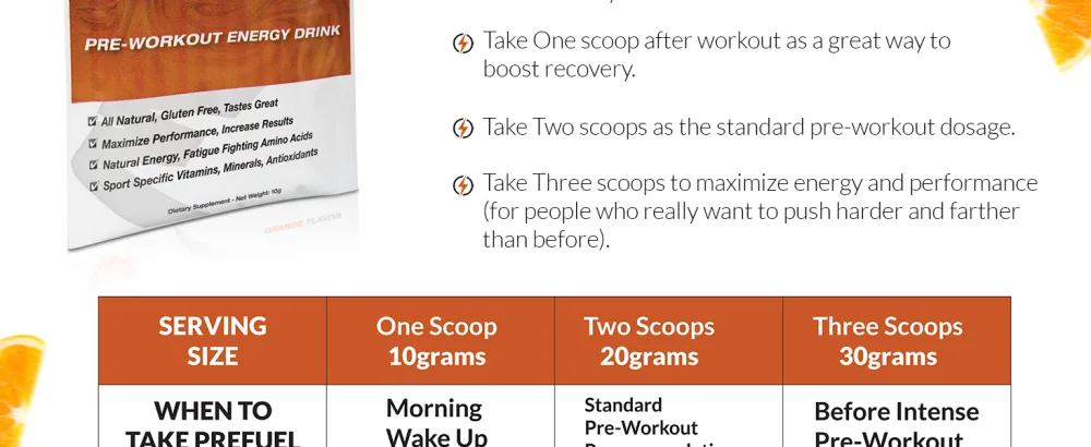EnergyFirst Prefuel Vegan Pre-Workout Powder, Zero Sugar, All-Natural Energizer with Immune Support Orange Flavor, 30 Servings for Maximum Workout Performance - sugar free pre workout