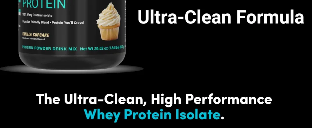 PEScience Isolate Whey Protein Powder, Vanilla Cupcake, 27 Servings, 100% Whey Protein Isolate, Low Carb, Fast Absorbing Post Workout Shake for Men and Women Vanilla Cupcake 27 Servings (1.81 Pound) - Whey isolate concentrate premium