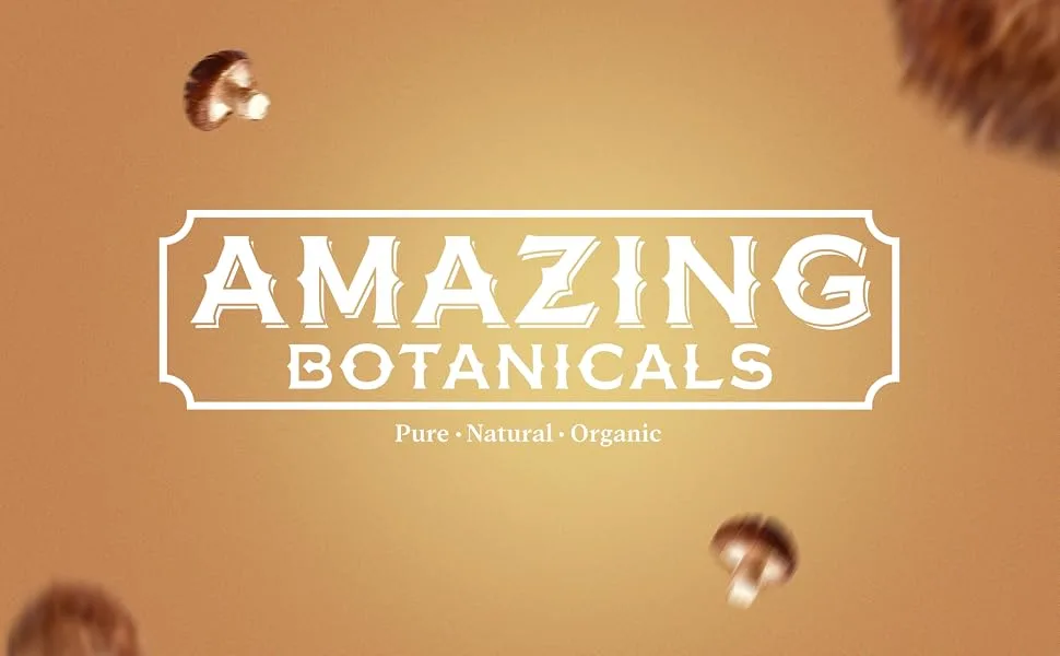 Amazing Botanicals Shiitake Mushroom 500mg Extract Tablets - 30% Polysaccharide - Natural Mushroom Complex for Overall Wellbeing - 30 Count - shiitake mushroom extract tablets