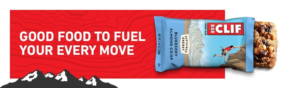 CLIF BAR - Energy Protein Bars - Blueberry Almond Crisp - Made with Organic Oats - Energy Bars - Non-GMO - (10 Pack) - image
