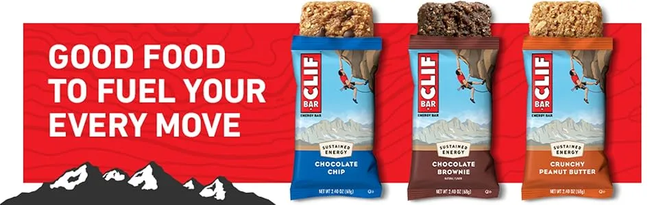 CLIF BAR - Energy Protein Bars - Variety Pack - 3 Flavors - Made with Organic Oats - Energy Bars - Non-GMO - (30 Pack) - image