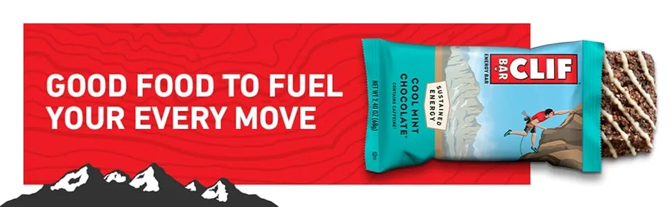 CLIF BAR - Energy Protein Bars - Cool Mint Chocolate with Caffeine - Made with Organic Oats - Energy Bars - Non-GMO - (10 Pack) 10 Count (Pack of 1) - image