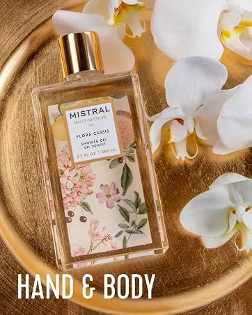 Mistral Ruby Grapefruit Body Wash, 10 fl oz, Natural Chamomile and Aloe, pH Balanced Grapefruit 10 Fl Oz (Pack of 1) - Mistral hand and body product line, lotions, creams, aftershaves