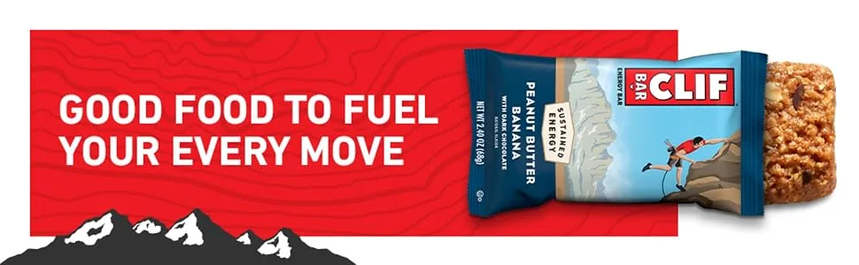 CLIF BAR - Energy Protein Bars - Peanut Butter Banana with Dark Chocolate - Made with Organic Oats - Energy Bars - Non-GMO - (10 Pack) - image