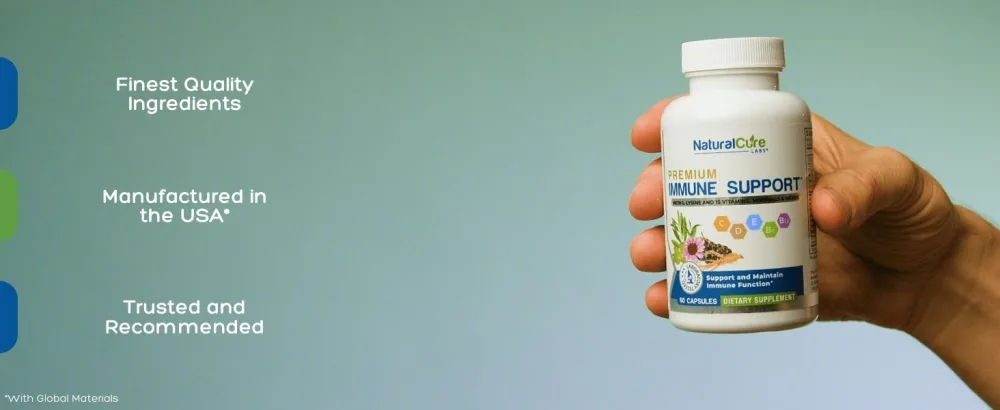 Natural Cure Labs Premium Immune Support 60 Count (Pack of 1) - Premium Immune Support Benefits Video