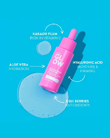 Australian Glow Self Tanning Drops With Hyaluronic Acid, for Face & Body, MEDIUM - 1.35 fl. Oz / 40ml - AG-TanDrops-Ingredients