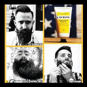 Layrite Concentrated Beard Oil  2 Fl Oz - Beard Oil Moisturizer Best Grooming Pomade Beard Scent Shine